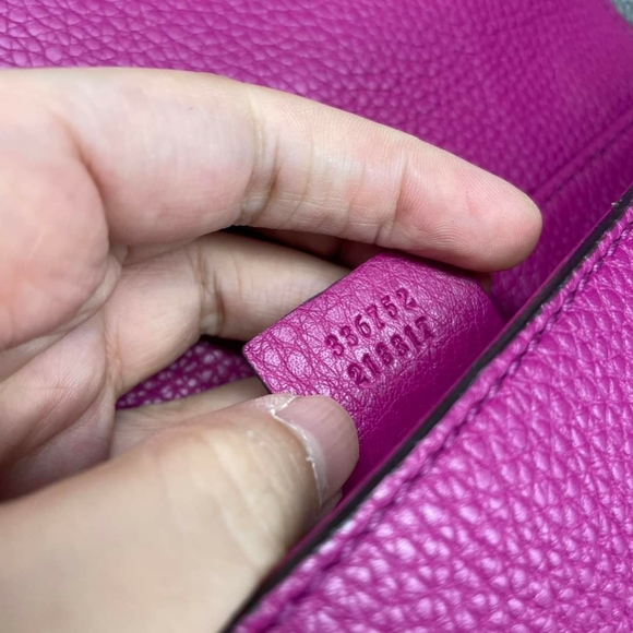 100% Authentic GUCCI Soho Pink Leather Shoulder Bag - Picture 13 of 13